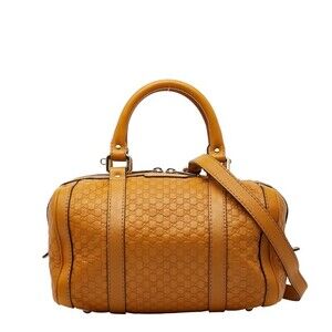 Gucci Guccissima Joy Boston Bag yellow leather